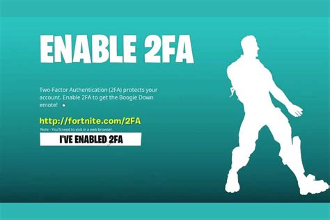 fortnite abilitare 2fa.